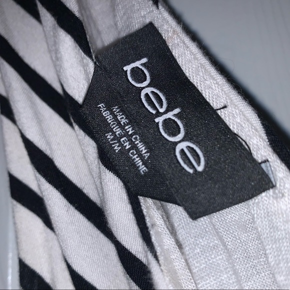 Bebe High/Low Deep-V Midi Dress - Picture 3 of 8